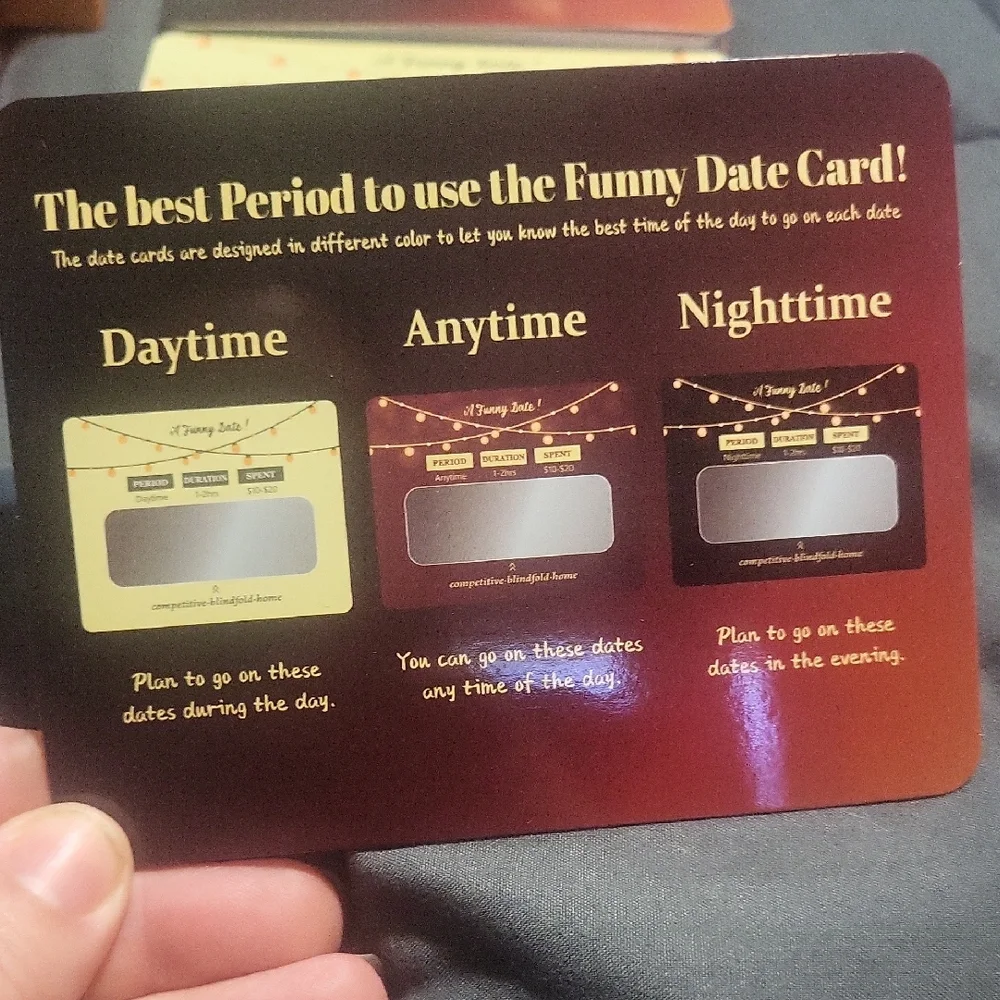 Game 50 Scratch Off Dates Cards